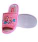 Różowe materiałowe kapcie damskie /F5-1 17590 T2-5/
