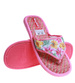 Różowe materiałowe kapcie damskie japonki /F7-1 17581 T2-5/