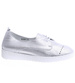 Lekkie wiosenne sznurowane półbuty Srebrne /A1-3 15439 T182/