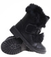 Zimowe czarne dziewczęce botki z futerkiem /B6-2 17106 T394/