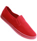 Wsuwane czerwone tenisówki z tkaniny /F3-3 15663 T170/