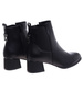Klasyczne damskie botki na niskim obcasie Czarne /G13-3 18382 W484/