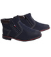 Granatowe ocieplane botki męskie z suwakiem /G7-2 18456 T5/