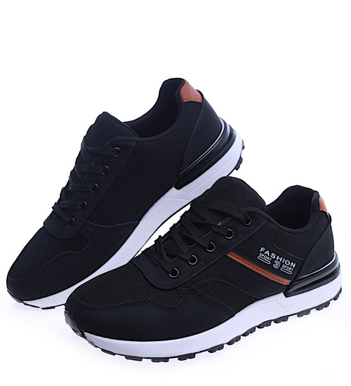 Wiązane męskie buty sportowe /E7-3 13933 T489/