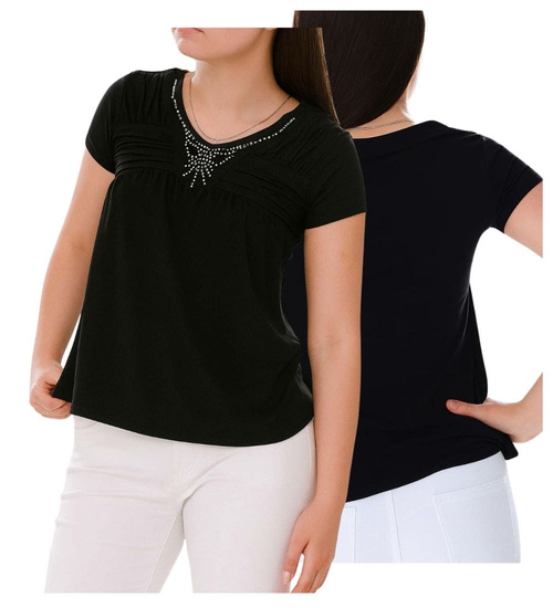 Czarna koszulka bluzka damska /H2-K53 UB962 S0/