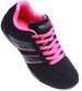 Czarno fuksjowe buty sportowe z wiązaniami /D8-3 14978 S341/