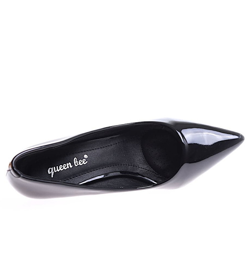 Czarne szpilki na obcasie /F4-2 11798 T492/