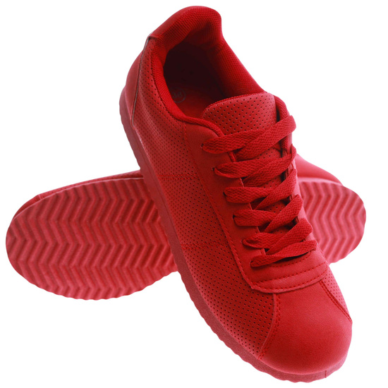 Czerwone damskie buty sportowe /D8-3 +H2 17478 T102/