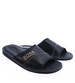 Skórzane męskie klapki domowe Czarne /F10-1 14251 S199/