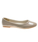 Lakierowane balerinki Beige-Grey /F8-3 4591 S079/