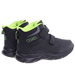 Ocieplane półbuty na rzepy Czarno zielone /E5-2 18363 T285/