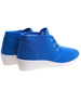 Sznurowane niebieskie trampki na niskim koturnie /C2-3 11145 S193/