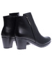 Damskie czarne botki na niskim obcasie /F1-3 15249 T592/