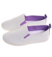 Biało fioletowe damskie tenisówki slip on /G7-2 17939 G137 +L3-2/