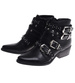 Czarne botki kowbojki z ćwiekami /D3-3 9348 S290/