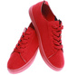 Sznurowane czerwone tenisówki /D9-2 11656 T194/