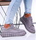 Szare trampki creepersy na platformie /C5-3 16658 S230/