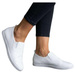 Wsuwane białe tenisówki slip on /G2-2 18675 T242/