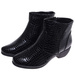 Ocieplane czarne botki na grubym obcasie /A9-3+h2 18268 T2/