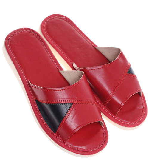 Bordowe klapki domowe /G13-1 10936 S195/