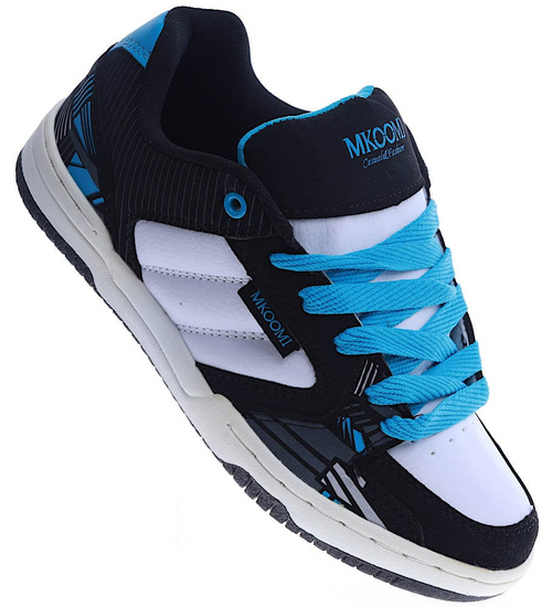 Biało niebieskie damskie buty sportowe /D9-2 13850 S109/