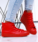 Wysokie czerwone trampki damskie /A2-1 16748 G9-84/
