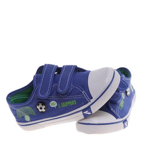 Chłopięce niebieskie tenisówki na rzepy ost518