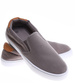 Szaro brązowe męskie trampki slip on /A1-3 16515 T286/