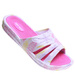 Biało fuksjowe plażowe piankowe klapki damskie /C7-1 16570 T126/
