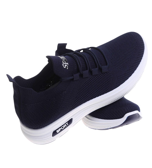 Wsuwane granatowe buty sportowe męskie /F5-1 17754 GF285/