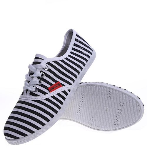 Pasiaste damskie tenisówki /A2-2 13459 S171/