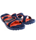 Basenowe klapki męskie Granatowe pomarańczowe /D6-1 17191  T087/