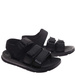 Czarne chłopięce sandały na rzepy /G7-2 17895 T155/