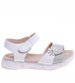 Białe sandałki dziewczęce z rzepami /G5-2 16384 T381/