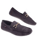 Wsuwane męskie półbuty szare mokasyny /C1-3 18655 T394/