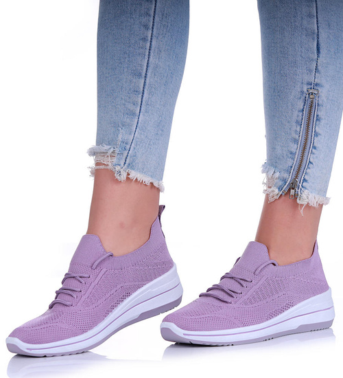 Fioletowe wsuwane buty sportowe /H2 17268 W101/