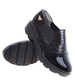 Czarne wsuwane dziewczęce półbuty /B2-3 14944 T039/