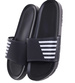 Czarne wodoodporne klapki męskie plażowe /A10-1 18371 T188/
