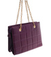 Fioletowa torebka kuferek z łańcuszkiem i paskiem /H2 K28 TB671 G195/