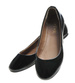 Lakierowane czarne balerinki /F10-3 4591 S079/