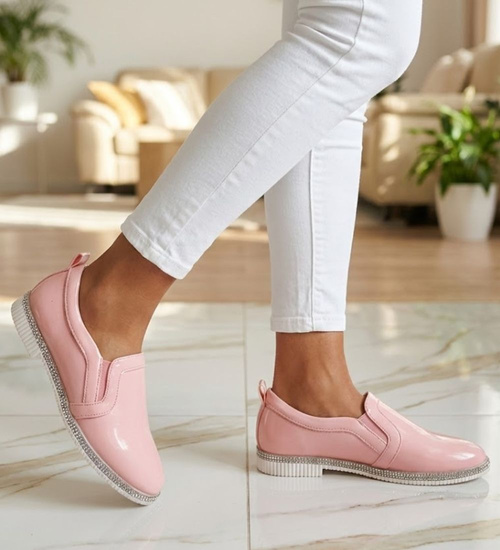 Różowe półbuty dziewczęce  /E5-2 11276 S192/