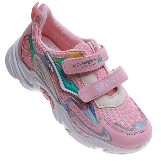 Różowe dziewczęce buty sportowe /F1-3 17426 T203/