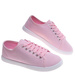 Pastelowe tenisówki damskie Różowe /A4-3 18719 T7/