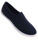 Wsuwane materiałowe trampki slip on Granatowe /E2-3 18737 T280/