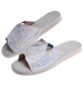 Odkryte kapcie damskie Srebrne /B3-1 17647 S165/