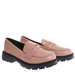 Cieliste półbuty loafersy damskie na platformie /K3-4 18627 W147/