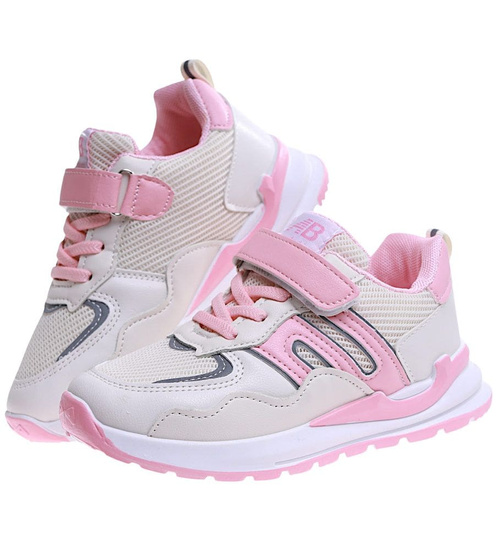 Różowe dziewczęce buty sportowe sneakersy /G11-2 17234 T289/