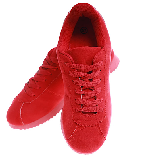 Damskie buty sportowe sznurowane sneakersy /B3-2 16645 T039/