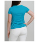 Damska koszulka bluzka turkus /H2-K12 UB958 S0/