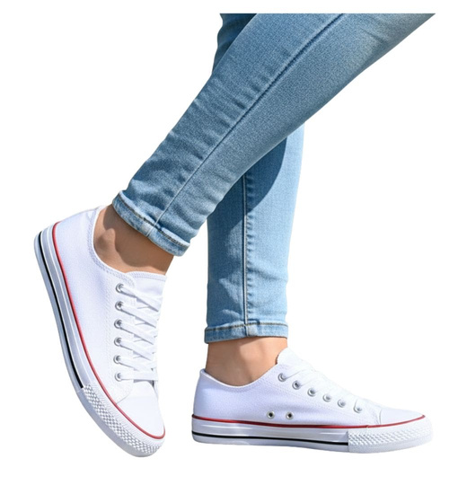 Klasyczne białe trampki /A1-3 14487 S3/